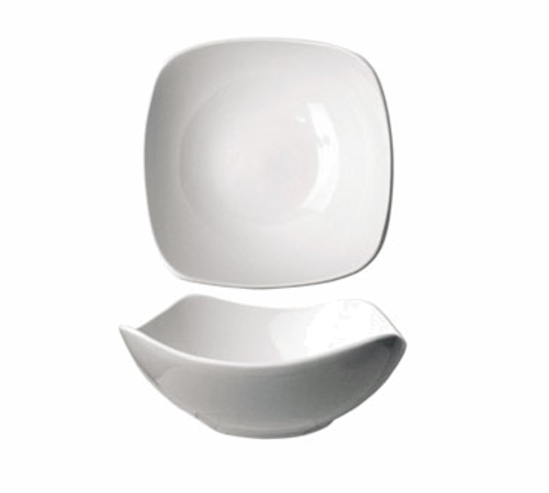 ITI 50 oz Square Quad™ Bowl - Porcelain, European White (QP-15)-cityfoodequipment.com