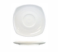 ITI 5 3/4" Square Quad™ Saucer - Porcelain, European White (QP-2)-cityfoodequipment.com