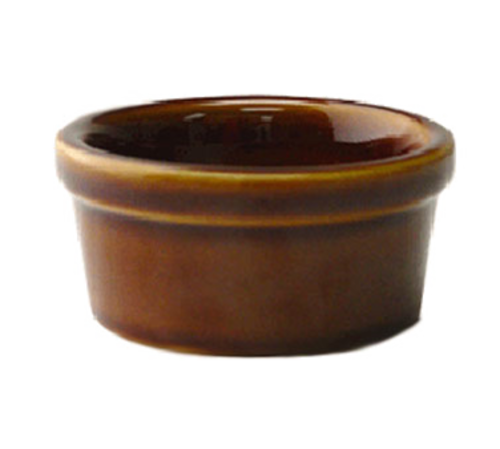ITI 2 1/2 oz Ramekin - Ceramic, Caramel (RAM-25-C)-cityfoodequipment.com