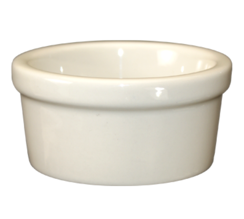 ITI 3 1/2 oz Ramekin - Ceramic, American White (RAM-35-AW)-cityfoodequipment.com