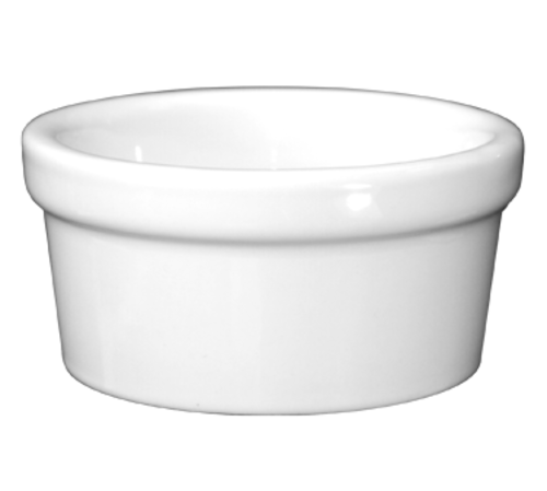 ITI 3 1/2 oz Ramekin - Porcelain, European White (RAM-35-EW)-cityfoodequipment.com