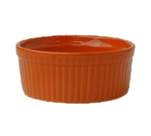 ITI 8 oz Cancun™ Ramekin - Ceramic, Orange (RAMF-10-O)-cityfoodequipment.com