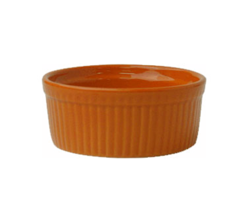 ITI 4 oz Cancun™ Ramekin - Ceramic, Orange (RAMF-4-O)-cityfoodequipment.com