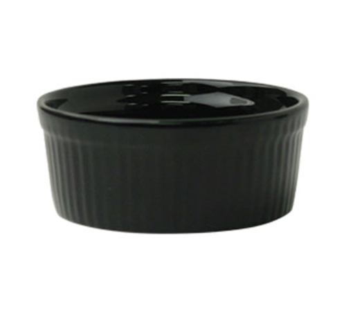 ITI 6 oz Cancun™ Ramekin - Ceramic, Black (RAMF-8-B)-cityfoodequipment.com