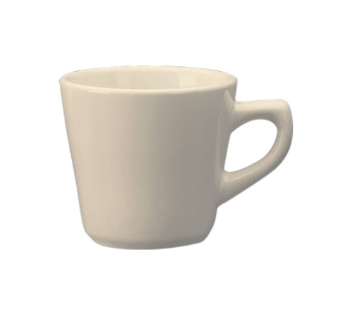 ITI 7 oz Roma™ Cup - Ceramic, American White (RO-1)-cityfoodequipment.com