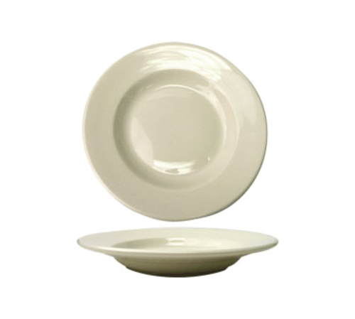 ITI 18 oz Round Roma™ Pasta Bowl - Ceramic, American White (RO-120)-cityfoodequipment.com