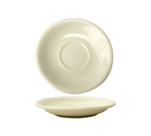 ITI 6" Round Roma™ Saucer - Ceramic, American White (RO-2)-cityfoodequipment.com