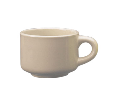 ITI 7 oz Roma™ Cup - Ceramic, American White (RO-23)-cityfoodequipment.com