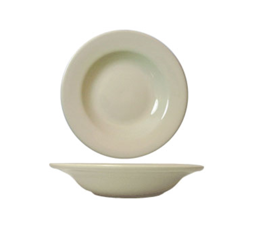 ITI 10 oz Round Roma™ Soup Bowl - Ceramic, American White (RO-3)-cityfoodequipment.com