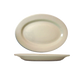 ITI 15 1/2" x 10 1/2" Oval Roma™ Platter - Ceramic, American White (RO-51)-cityfoodequipment.com