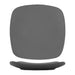 ITI 11 5/8" Square Quad™ Plate - Porcelain, Matte Gray (QP-20-MG)-cityfoodequipment.com