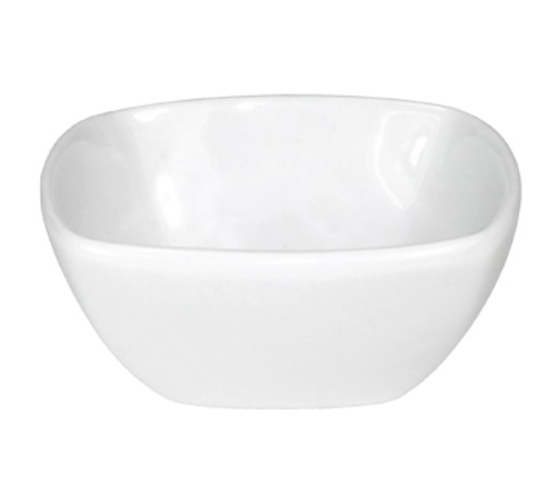 ITI 2 oz Square Quad™ Sauce Dish - Porcelain, European White (QP-30)-cityfoodequipment.com