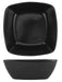 ITI 18 oz Square Quad™ Bowl - Porcelain, Matte Black (QP-32-MB)-cityfoodequipment.com
