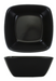 ITI 2 oz Square Quad™ Sauce Dish - Porcelain, Matte Black (QP-30-MB)-cityfoodequipment.com