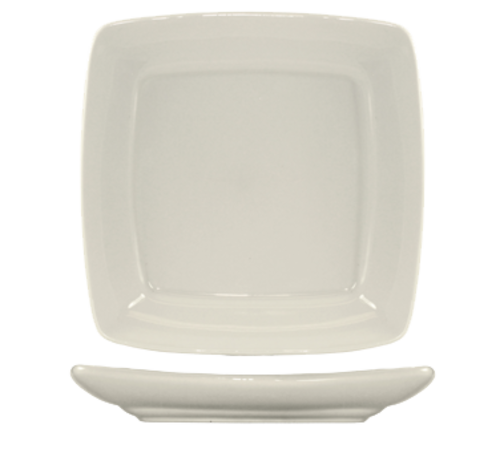 ITI 9" Square Roma™ Plate - Ceramic, American White (RO-9S)-cityfoodequipment.com