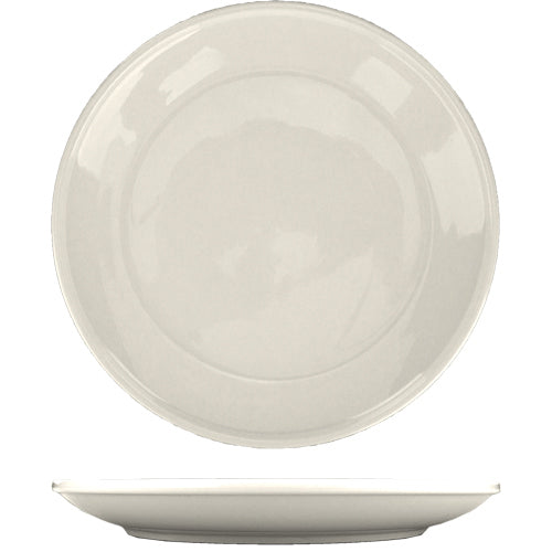 ITI 8 7/8" Round Roma™ Healthcare Plate - Ceramic, American White (RO-888)-cityfoodequipment.com