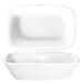 ITI 10 oz Rectangular Quad™ Dish - Porcelain, European White (QP-64)-cityfoodequipment.com