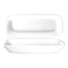 ITI 10 1/4" x 4 1/8" Rectangular Quad™ Dish - Porcelain, European White (QP-114)-cityfoodequipment.com