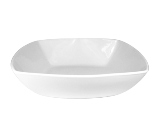 ITI 28 oz Square Quad™ Bowl - Porcelain, European White (QP-33)-cityfoodequipment.com