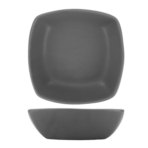 ITI 28 oz Square Quad™ Bowl - Porcelain, Matte Gray (QP-33-MG)-cityfoodequipment.com