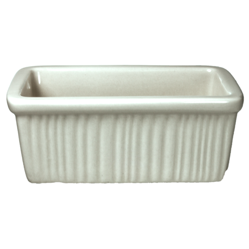 ITI Rectangular Sugar Caddy - Ceramic, White (RO-226-AW)-cityfoodequipment.com