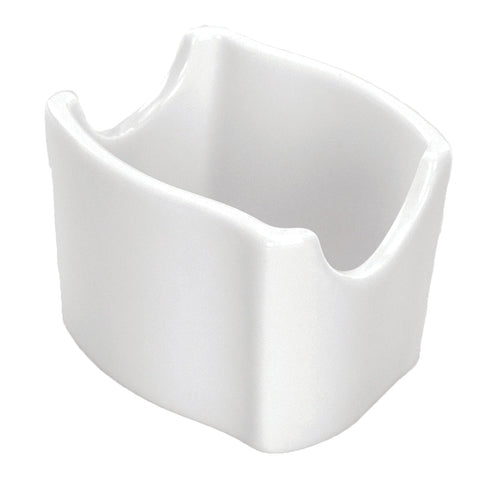 ITI Rectangular Sugar Caddy - Porcelain, Bright White (RA-225)-cityfoodequipment.com