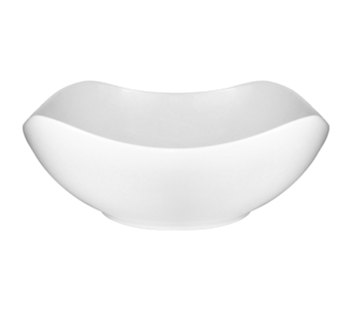 ITI 26 oz Square Quad™ Bowl - Porcelain, European White (QP-24)-cityfoodequipment.com