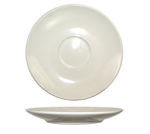 ITI 7 1/4" Round Roma™ Cappuccino Saucer - Ceramic, American White (RO-68)-cityfoodequipment.com