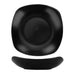 ITI 16 oz Square Quad™ Soup Bowl/Plate - Porcelain, Matte Black (QP-18-MB)-cityfoodequipment.com