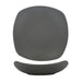 ITI 16 oz Square Quad™ Soup Bowl/Plate - Porcelain, Matte Gray (QP-18-MG)-cityfoodequipment.com