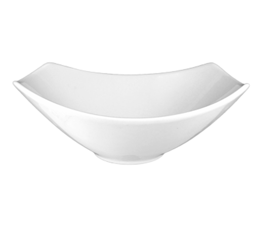 ITI 16 oz Rectangular Quad™ Bowl - Porcelain, European White (QP-39)-cityfoodequipment.com