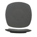ITI 5 3/4" Square Quad™ Saucer - Porcelain, Matte Gray (QP-2-MG)-cityfoodequipment.com