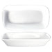 ITI 14 oz Rectangular Quad™ Dish - Porcelain, European White (QP-84)-cityfoodequipment.com