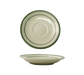 ITI 6" Round Verona™ Saucer - Ceramic, American White/Green (VE-2)-cityfoodequipment.com