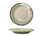 ITI 6 5/8" Round Verona™ Plate - Ceramic, American White/Green (VE-6)-cityfoodequipment.com