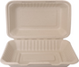 ITI Rectangular Sugar Cane 1 Compartment Hinged Container - 9"x6"x3" (TG-B-96)-cityfoodequipment.com