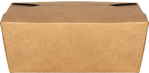 ITI 112 oz Kraft Microwavable Folded Paper # 4 Take-Out (TG-KB-#4)-cityfoodequipment.com