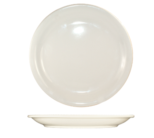 ITI 8 1/8" Round Valencia™ Plate - Ceramic, American White (VA-22)-cityfoodequipment.com