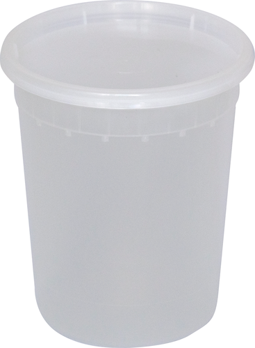 ITI 32 oz Deli Container w/Lid - Polypropylene, Clear (TG-PC-32)-cityfoodequipment.com