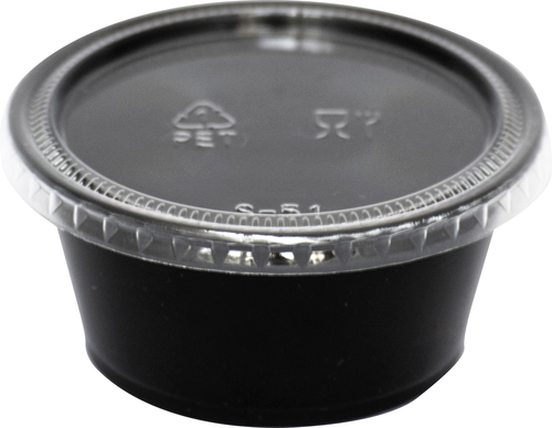 ITI 3 1/4 oz Portion Cup - Plastic, Black (TG-PP-325)-cityfoodequipment.com