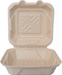 ITI Square Sugar Cane 1-Compartment Hinged Container - 8"x8"x3" (TG-B-88)-cityfoodequipment.com