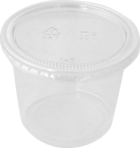 ITI 5 1/2 oz Portion cup w/ Lid - Plastic, Clear (TG-PP-55)-cityfoodequipment.com
