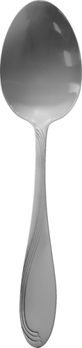 ITI 7 1/4" Tablespoon with 18/0 Stainless Grade, Wave Pattern (WAV-112)-cityfoodequipment.com