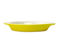ITI 8 oz. Oval, Welsh Rarebit - Stoneware, Yellow/European White (WRO-8-EW-Y)-cityfoodequipment.com