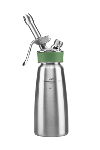 iSi 166101 1/2 Liter Whipped Cream Dispenser - Stainless Steel, Green-cityfoodequipment.com