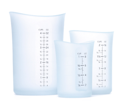 iSi B253 00 Measuring Cup Set w/ 4 Cup, 2 Cup & 1 Cup Capacity, Curved Lip-cityfoodequipment.com