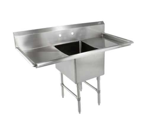John Boos 1B18244-2D18 57" 1 Compartment Sink w/ 18"L x 24"W Bowl, 14" Deep-cityfoodequipment.com
