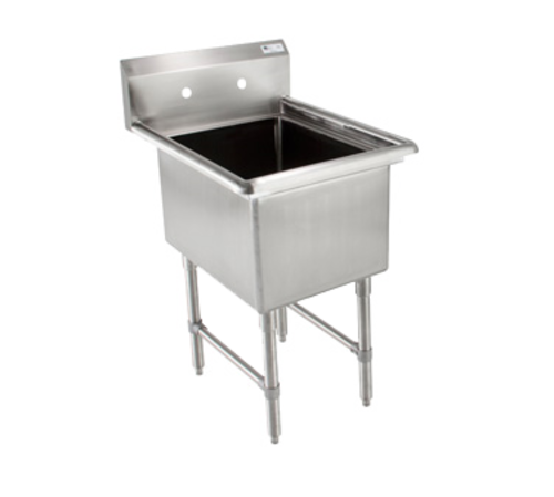 John Boos 1B184 23" 1 Compartment Sink w/ 18"L x 18"W Bowl, 14" Deep-cityfoodequipment.com