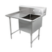 John Boos 1B184-1D18L 40" 1 Compartment Sink w/ 18"L x 18"W Bowl, 14" Deep-cityfoodequipment.com