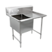 John Boos 1B184-1D18R 40" 1 Compartment Sink w/ 18"L x 18"W Bowl, 14" Deep-cityfoodequipment.com